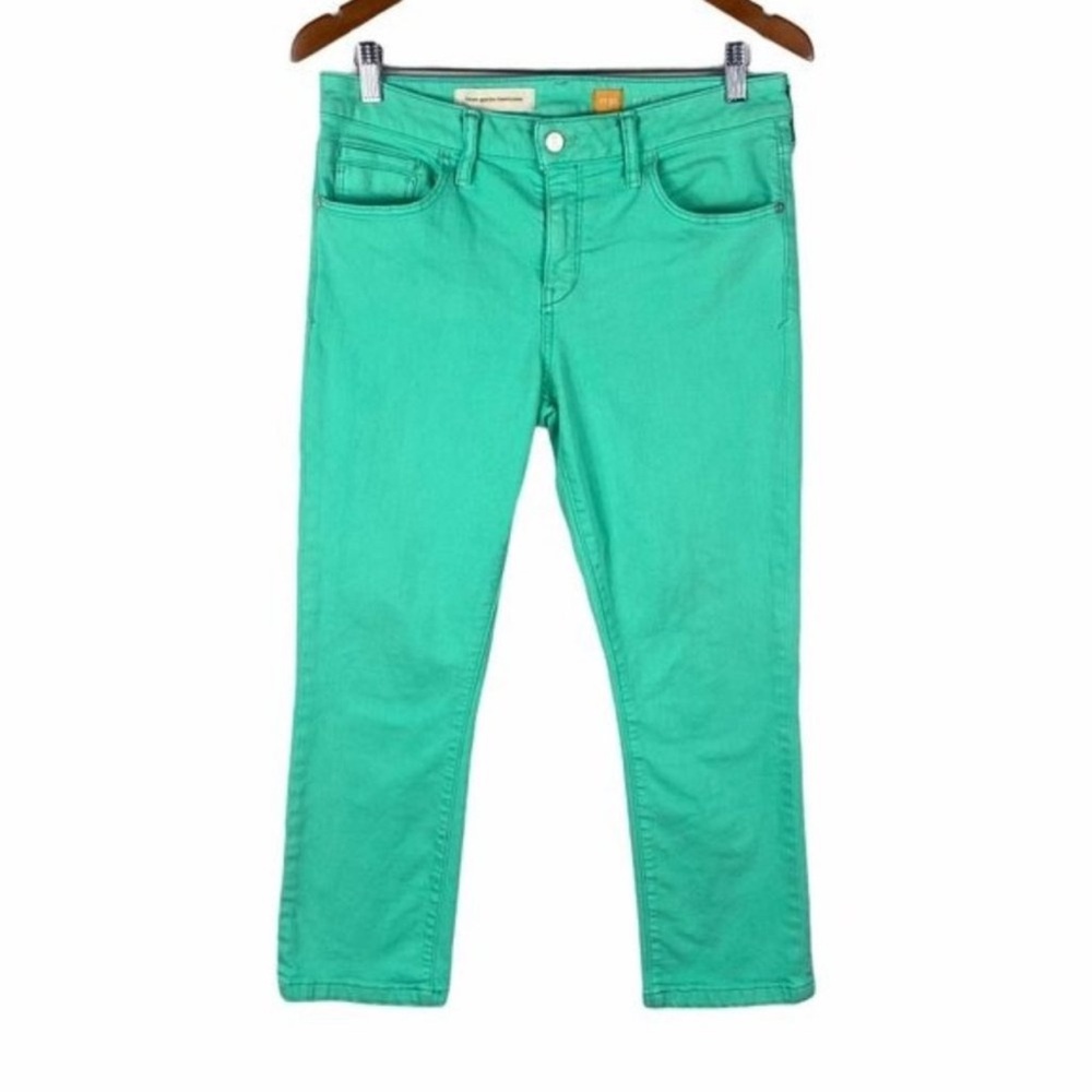 Anthropologie Pilcro letterpress mint cropped jean - Picture 2 of 6